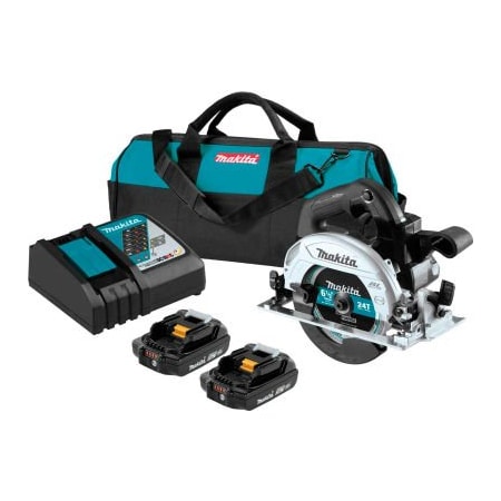 Makita Makita LXT Cordless 6-1/2 Circular Saw Kit, Lithium-Ion, Brushless, 2.0Ah, 18V, 5000RPM XSH04RB